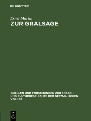 cover image of Zur Gralsage
